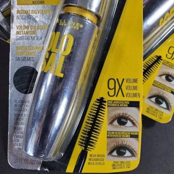 Maybelline Mascara New York Eyelash Colossal Platinum Black 238 Face Make Up - Picture 4 of 9